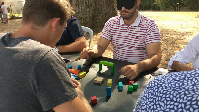 Défis d'équipe Ludopiades - défi des cubes